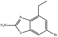2-BENZOTHIAZOLAMINE, 6-BROMO-4-ETHYL- Struktur