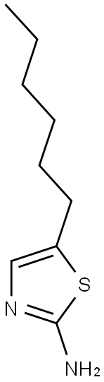 5-Hexylthiazol-2-amine Structure