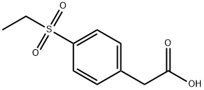 2-(4-(ETHYLSULFONYL)PHENYL)ACETIC ACID, 383135-47-5, 结构式