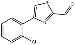 4-(2-chlorophenyl)-2-thiazolecarboxaldehyde Structure