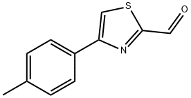 4-(4-Methylphenyl)-2thiazolecarboxaldehyde Struktur