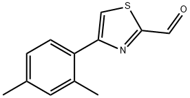 4-(2,4-diMethylphenyl)-2-thiazolecarboxaldehyde Structure