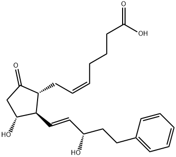 17-PHENYL TRINOR PROSTAGLANDIN E2 化学構造式