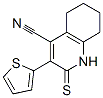 4-Quinolinecarbonitrile,  1,2,5,6,7,8-hexahydro-3-(2-thienyl)-2-thioxo- Struktur