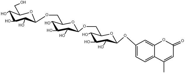4-Methylumbelliferylb-D-gentiotrioside Structure