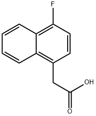 2-(4-氟萘-1-基)乙酸, 3833-03-2, 结构式