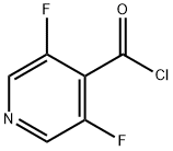 4-Pyridinecarbonyl chloride, 3,5-difluoro- (9CI),383363-42-6,结构式
