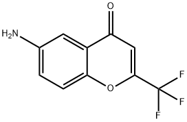 6-氨基-2-(三氟甲基)-4H-1-苯并吡喃-4-酮, 383371-02-6, 结构式