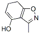 1,2-Benzisoxazol-4-ol, 6,7-dihydro-3-methyl- (9CI) Structure