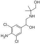 ヒドロキシメチルクレンブテロール 化学構造式