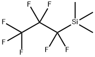 トリメチル(ヘプタフルオロプロピル)シラン 化学構造式