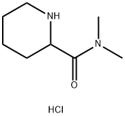 N,N-二甲基哌啶-2-甲酰胺盐酸盐 结构式