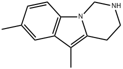 5,7-Dimethyl-1,2,3,4-tetrahydropyrimido[1,6-a]indole Structure