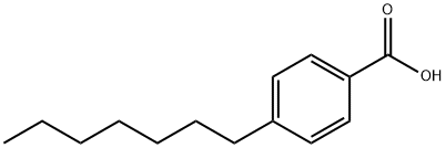 4-ヘプチル安息香酸 化学構造式