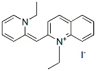 1-ethyl-2-[(1-ethyl-2(1H)-pyridylidene)methyl]quinolinium iodide Structure