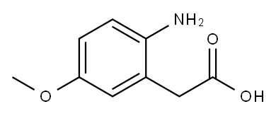2-AMINO-5-METHOXY-BENZENEACETIC ACID, 38367-42-9, 结构式