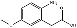 2-AMINO-5-METHOXY-BENZENEACETIC ACID, 38367-42-9, 结构式