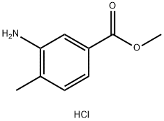 BENZOIC ACID, 3-AMINO-4-METHYL-, METHYL ESTER, HYDROCHLORIDE 化学構造式
