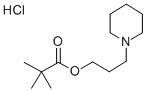 Propanoic acid, 2,2-dimethyl-, 3-(1-piperidinyl)propyl ester, hydrochl oride (9CI) Structure