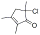 2-Cyclopenten-1-one,  5-chloro-2,3,5-trimethyl- 结构式