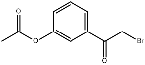 2-BROMO-3'-ACETYLOXYLACETOPHENONE Struktur