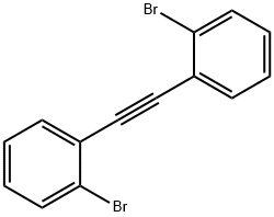 ビス(2-ブロモフェニル)アセチレン 化学構造式