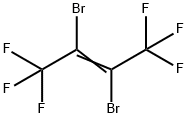 2,3-ジブロモヘキサフルオロ-2-ブテン 化学構造式