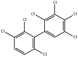 2,2',3,3',4',5',6-ヘプタクロロ-1,1'-ビフェニル 化学構造式