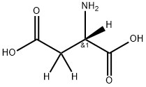 L-天冬氨酸-D3, 3842-25-9, 结构式