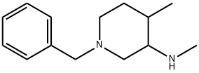 1-ベンジル-N,4-ジメチルピペリジン-3-アミン 化学構造式