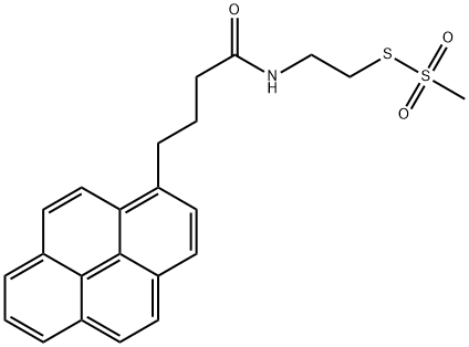 メタンチオスルホン酸2-[3-(1-ピレニル)プロピルカルボオキサミド]エチル 化学構造式
