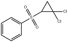 2,2-ジクロロシクロプロピルフェニルスルホン 化学構造式