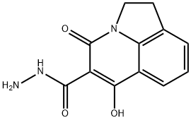 4H-Pyrrolo[3,2,1-ij]quinoline-5-carboxylicacid,1,2-dihydro-6-hydroxy-4-oxo-,hydrazide(9CI),384360-73-0,结构式