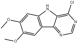 4-chloro-7,8-dimethoxy-5H-pyrimido[5,4-b]indole Structure