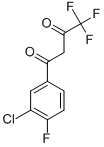 1-(3-chloro-4-fluorophenyl)-4,4,4-trifluorobutane-1,3-dione Structure
