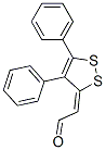 (4,5-ジフェニル-3H-1,2-ジチオール-3-イリデン)アセトアルデヒド 化学構造式
