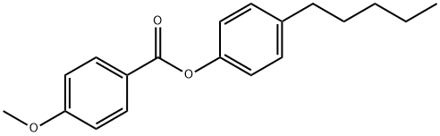 4-甲氧基苯甲酸-4-戊基苯酯,38444-13-2,结构式