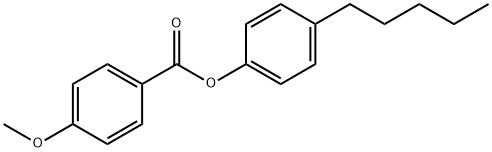 4-AMYLPHENYL 4'-METHOYXBENZOATE Structure