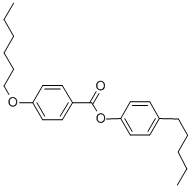 4-HEXYLOXYBENZOIC ACID-4'-(N-PENTYL)PHENYL ESTER Struktur