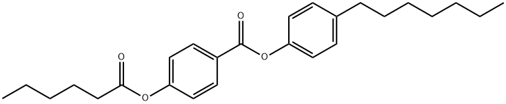 4-heptylphenyl 4-[(1-oxohexyl)oxy]benzoate 结构式