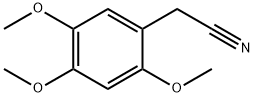 2,4,5-トリメトキシフェニルアセトニトリル 化学構造式