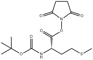 N-(叔丁氧羰基)-L-蛋氨酸N-琥珀酰亚胺酯, 3845-64-5, 结构式