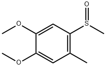 4,5-ジメトキシ-2-(メチルスルフィニル)トルエン 化学構造式