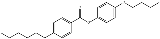 4-正丁氧苯基 4-正苯甲酸己酯, 38454-21-6, 结构式