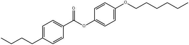 4-N-BUTYLBENZOIC ACID 4'-N-HEXYLOXYPHENYL ESTER Structure