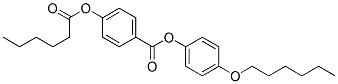 4-(Hexanoyloxy)benzoic acid 4-(hexyloxy)phenyl ester Structure