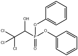 O,O-Diphenyl-1-hydroxy-2,2,2-trichloroethylphosphonate Structure