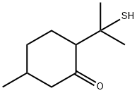 P-MENTHA-8-THIOL-3-ONE Structure