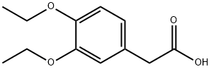 3,4-ジエトキシフェニル酢酸 化学構造式