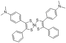 双(4-二甲氨基二硫代二苯乙二酮)合镍, 38465-55-3, 结构式
